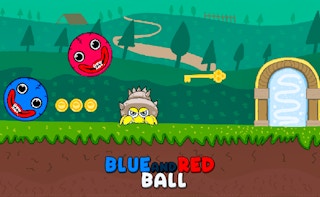 Blue And Red Ball